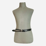 Ben Hogan Men’s Reversible Black Croc Bonded Leather Belt Size 40/100 VG