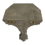 Vintage French Neoclassical Resin Leaf Motif Wall Shelf Candle Holder 8"x9.5"