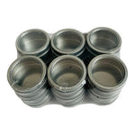 Brother Sister Design Studio Silver Round Favor Tins 18 Count Food Safe New