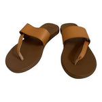 Reef Women’s Camel Brown Leather Slide Sandals Flats Size 9 New With Defect