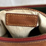Dooney & Bourke Florentine Leather Shoulder Hobo Bag Tan Brown VG