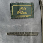 John Williams Men's Classic Fit Suit Jacket & Pants Set L Grey Wool Blend EXC