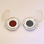 2x Matte Eyeshadow Singles Steel Green & Coffee Powder Eye Color Set Display