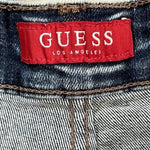 GUESS Men's Slim Denim Shorts Acid Wash Blue Stretch Bermuda Jorts Sz 29 VG