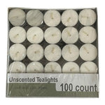Target 100 Count Unscented Tealight Candles White Wax NIP Sealed 2011  Bulk Pack