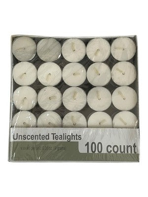 Target 100 Count Unscented Tealight Candles White Wax NIP Sealed 2011  Bulk Pack