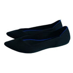 ROTHY’S The Point Black Blue Knit Pointed Toe Flats Women’s Size 9 NWOB