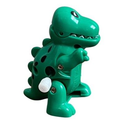 SPRITZ Walking Wind-Up Dinosaur Green T-Rex Tyrannosaurus Rex Toy 2"