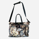 Adrienne Vittadini Large Travel Tote Bag Mystic Fantasy Print Shoulder Strap Bag