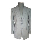 John Williams Men's Classic Fit Suit Jacket & Pants Set L Grey Wool Blend EXC