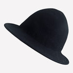 Vintage Lids 100% Wool Felt Bucket Hat Black Tall Crown One Size Unisex EXC