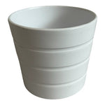 White IKEA Kardemumma Ceramic Plant Pot 5"x4.5" Indoor Outdoor Modern Planter #1