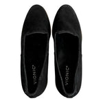 Vionic Willa Wedge Black Suede Platform Loafer Slip On Womens Sz 9.5 NWOB