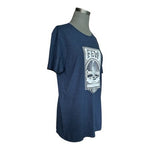 Few Rye Whiskey Blue Graphic T-Shirt Men's 2XL Crew Neck Cotton Blend New