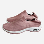 Women's Air Cushion Slip-On Orthopedic Walking Shoes Dusty Pink Mesh Size 9 New