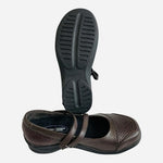 Apex Aetrex Brown Mary Jane Wide Orthotic Comfort Flats Women's Sz 5.5W NIB