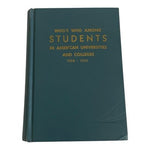 Who's Who Among Students American Universities Colleges 1958-59 HC Good+