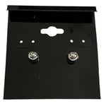 Silver Ball Stud Earrings Solid Round Womens Unisex Classic  NWOT