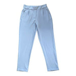 Women's Light Blue Stretch Ankle Pants Tapered Leg Pull-On Size M NWT
