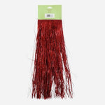 3 Red Christmas Icicles Tinsel Foil Strands Holiday Tree Decoration Fringes NIP