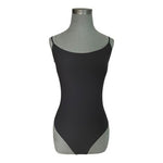 Quince Seamless Black Cami Thong Bodysuit Size L Adjustable Straps NWT