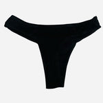 Anzermix Black Cotton Blend 5 Pack Basic Thong Underwear Womens Size Small NEW