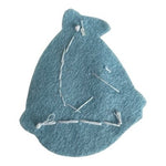 Felt Sailboat Applique Patch Nautical Red White Navy Blue 1Pc New Handmade