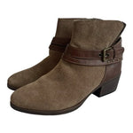 SONOMA Brown Suede Ankle Boots Booties Women's Size 8M