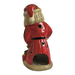 Vintage Santa Claus Tea Light Candle Holder Figurine Ceramic Christmas 1994 Rare
