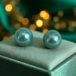 Turquoise Faux Pearl Stud Earrings Button Earrings NWOT