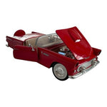 Vintage Motor Max 1956 Ford Thunderbird Convertible 1:24 Red Diecast Model Car