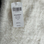 Soma Eyelash Knit Cardigan Women's XL Ivory Open Front Sweater Wrap Cozy NWT