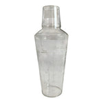 Vintage Plastic Cocktail Recipe Shaker Etched Drink Instructions Good Condition