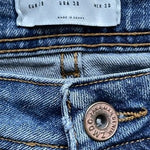 Zara Mens Blue Denim Distressed Ripped Slim Fit Jeans Size 30 VG