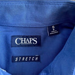 CHAPS Boys Dress Shirt Blue Stretch Button Down Long Sleeve Classic Size 8 NWOT