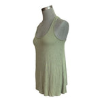 Dolan Anthropologie Left Coast Green Ribbed Tank Top L Moss Sleeveless NWT