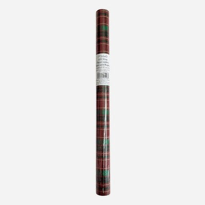 Michaels Holiday Gift Wrap Tartan Plaid Red Green Roll 35 Sq Ft NIP
