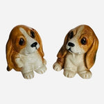 Dog Mate HOMCO Cute Puppies Sitting Puppy Dogs Statues Ceramic Beagles Sculpture