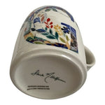 Anthropologie Starla Halfmann Monogram Letter G Coffee Mug Floral 4" NWOT