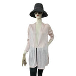 Divided by H&M Blush Pink Open Front Duster Cardigan Size L VG