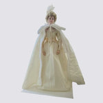 Ashton-Drake Winter Romance Porcelain Bride Doll Blonde Blue Eyes Stand VG