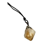 Raw Citrine Crystal Pendant Necklace Natural Healing Stone Energy Amulet VG