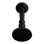 Black Ceramic Pillar Candle Holder Turned Column Design 10in VG  Elegant