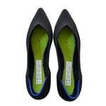 ROTHY’S The Point Black Blue Knit Pointed Toe Flats Women’s Size 9 NWOB