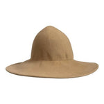 Camel Tan Wool Felt Wide Brim Pointed Crown Hat 100% Wool Peru Women Sz M/L NWOT