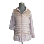 Fly Lightweight Puffer Jacket Women's Dusty Rose Quilted Insulated Zip Up Hooded