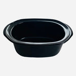 Large Black Ceramic Oval Dutch Oven with Lid Glazed Casserole Baking Crockpot