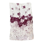 Elegant White Wine Floral 100% Silk Scarf Large Long Sheer Wrap Shawl China New