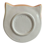 2001 Bandwagon Ceramic Cat Coasters Set of 2 Vintage Kitty Drink Holders VG