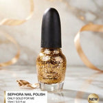 SEPHORA by OPI ONLY GOLD FOR ME Nail Polish Top Coat Lacquer 0.5 fl oz New